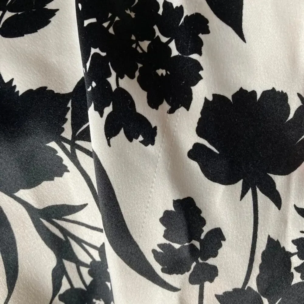 Y2K‎ Maxi Dress Formal 10 Satin Black White Pink Floral Prom Kentucky Derby